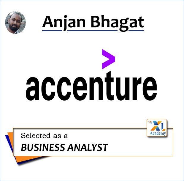 Anjan Bhagat - Selected as Business Analyst at Accenture